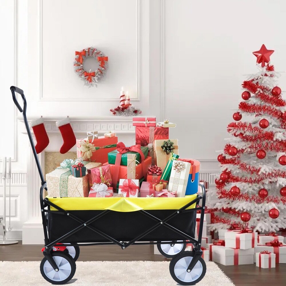Outdoor Utility Folding Wagon Shopping Beach Cart