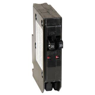 Square D QO 2-20 Amp Single-Pole Tandem Circuit Breaker QO2020C