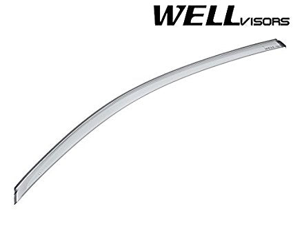 WellVisors Side Window Wind Deflector Visors - Fiat 500 500C 500E 12-17 2012 2013 2014 2015 2016 2017 Premium Series