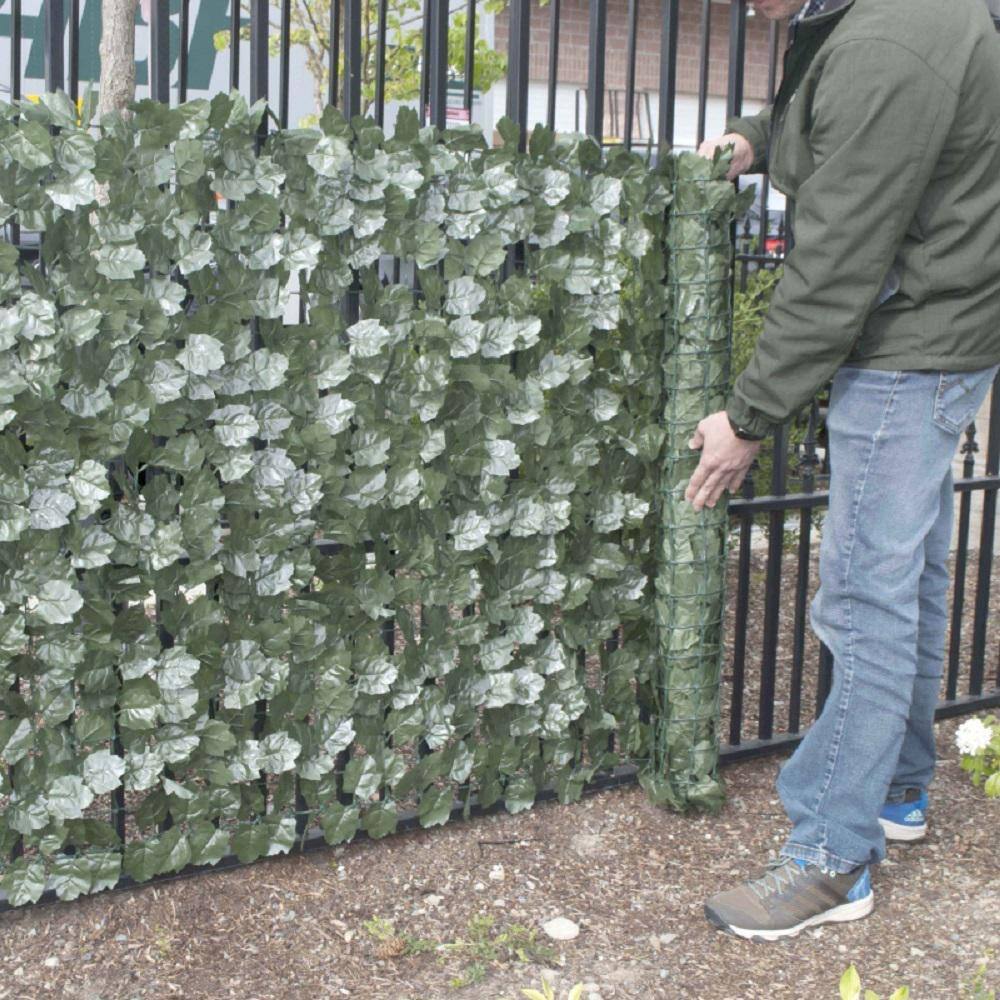 ALEKO 3-14 ft. x 7-34 ft. Faux Ivy Privacy Artificial Garden Fence Screen SCRN94X39INDG-HD