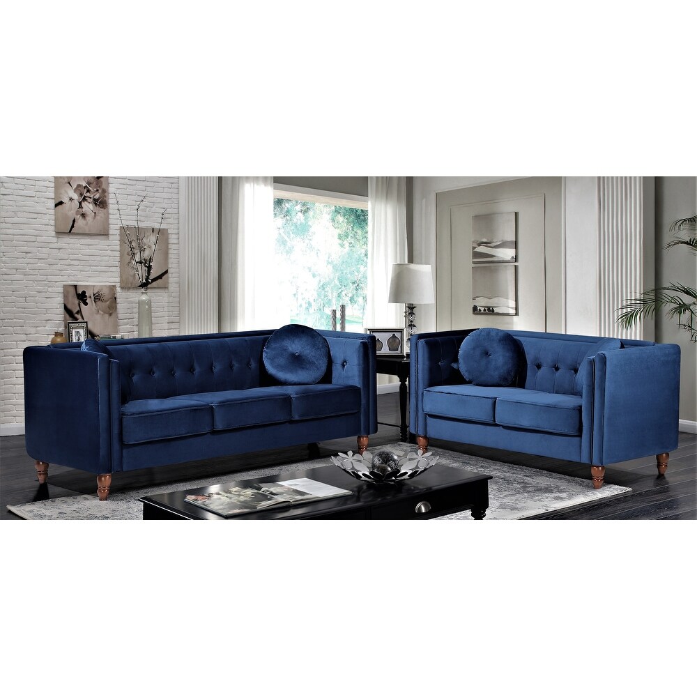 Angie Classic Kittleson Chesterfield 2 Piece Set Loveseat   Sofa