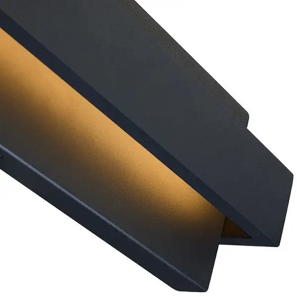 Reflect Black Modern LED Outdoor Wall Sconce Light - 24