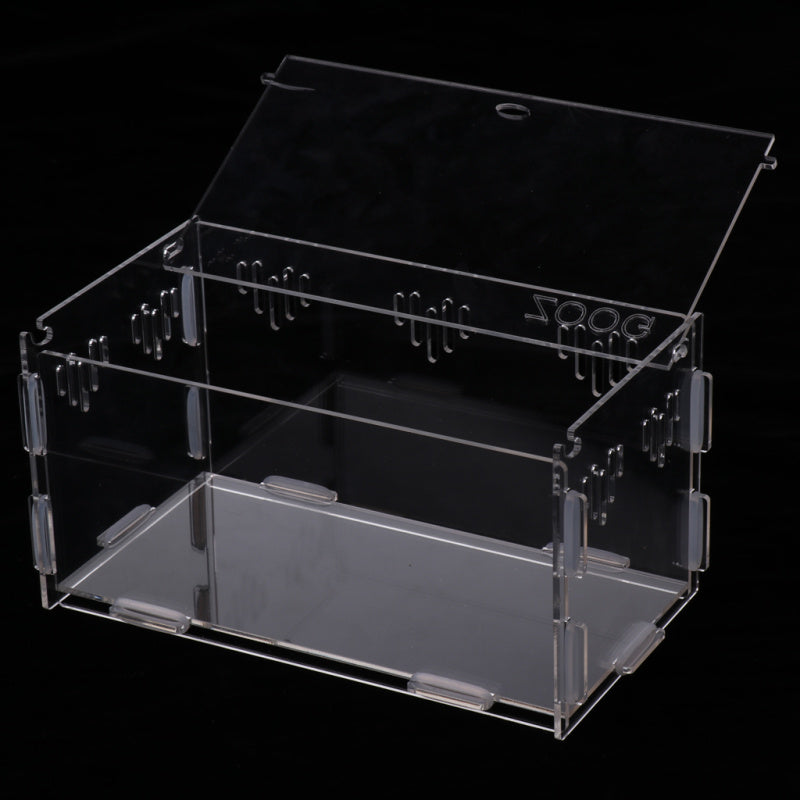 Aquatic Reptile Breeding Box Transport Case Feeding Hatching Cage Tank - 21.8x12x11cm