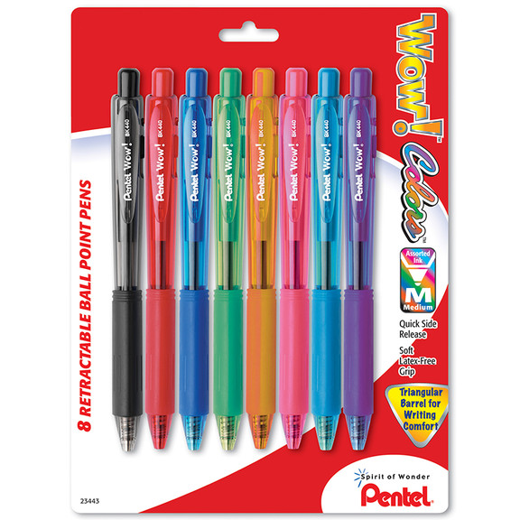 Pentel Of America PENBK440BP8M Pentel 8Pk Wow Retr...