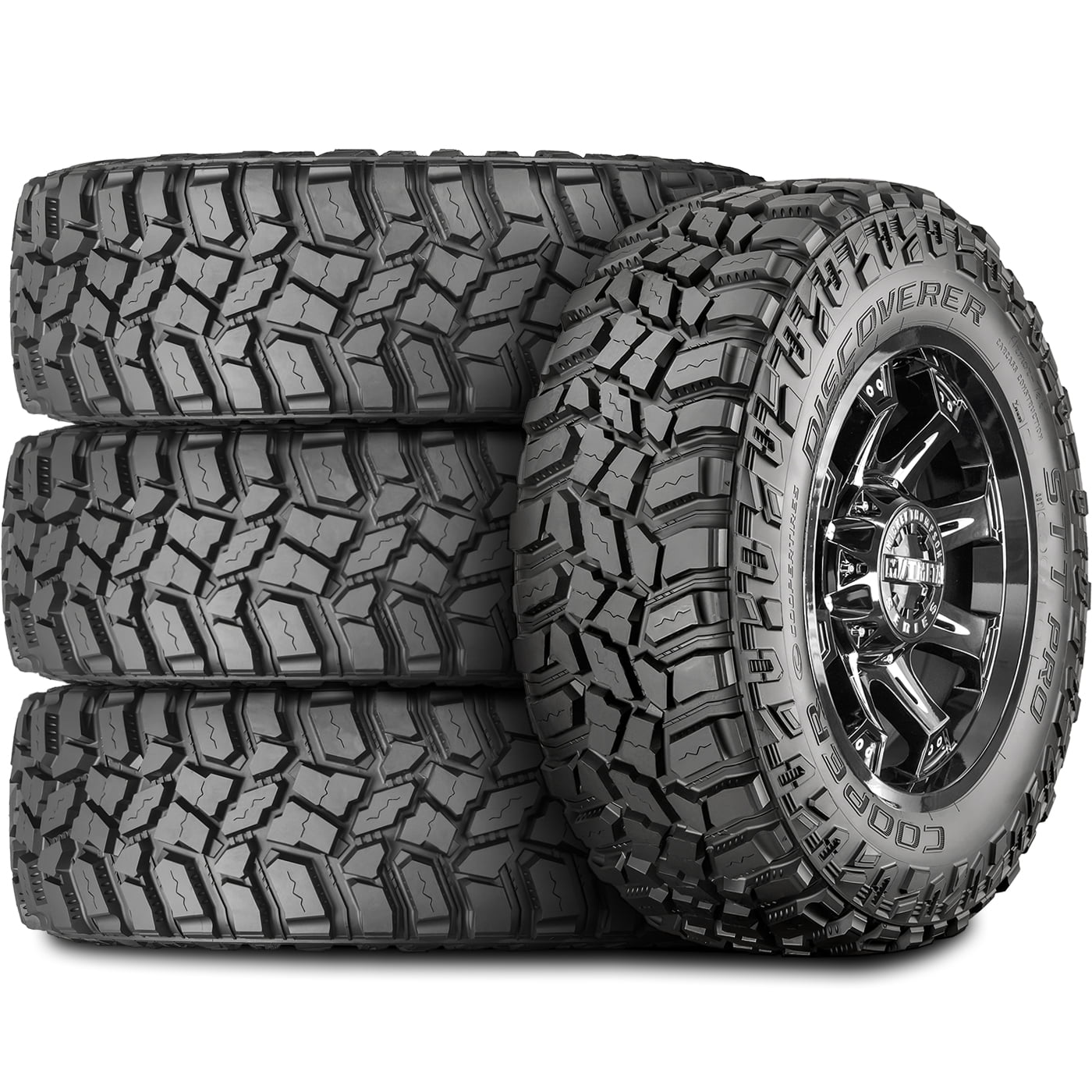 Set of 4 (FOUR) Cooper Discoverer STT Pro LT 275/65R20 126/123Q Load E (10 Ply) MT M/T Mud Tires