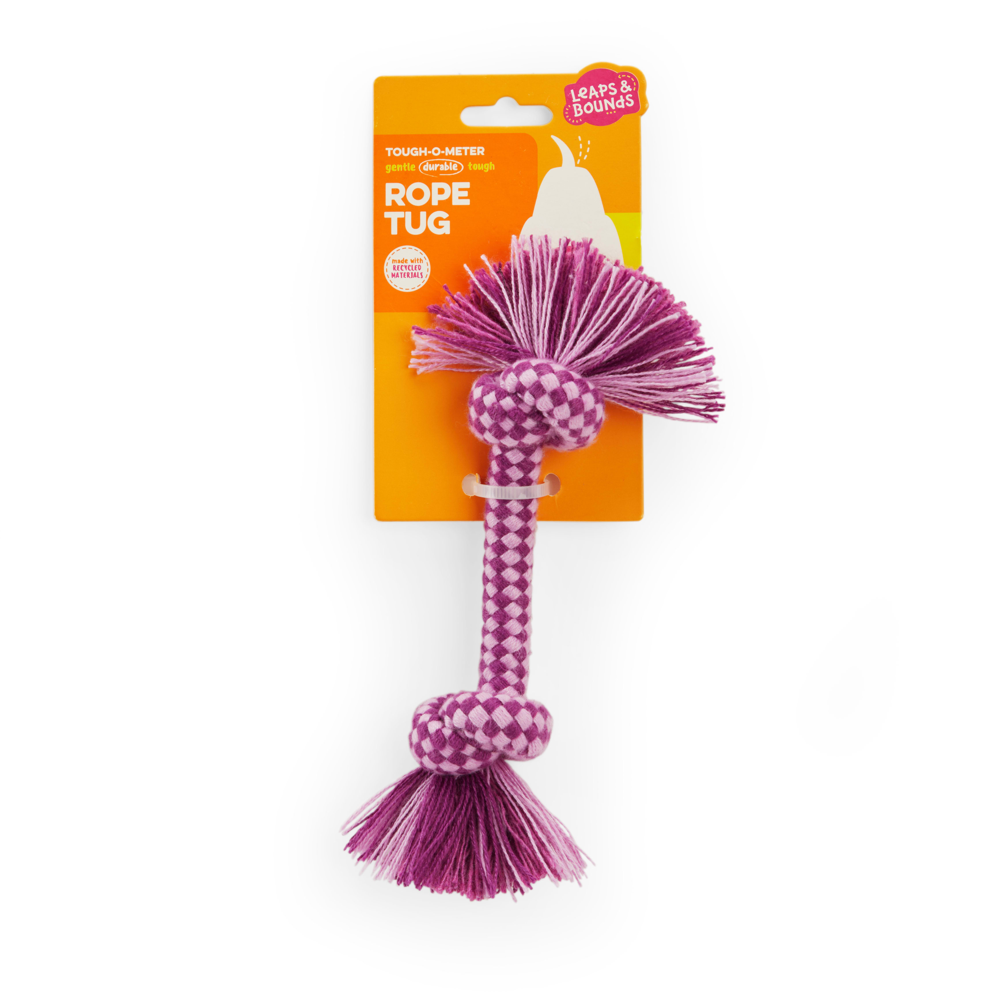 Leaps  Bounds Purple Rope Dog Toy， Small