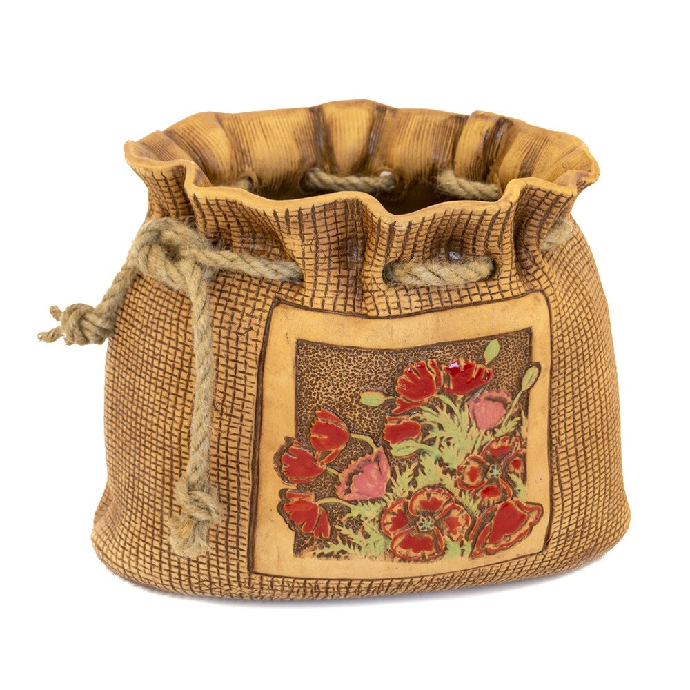 Golden Ceramics Flower Pot Planter   Pouch   9\