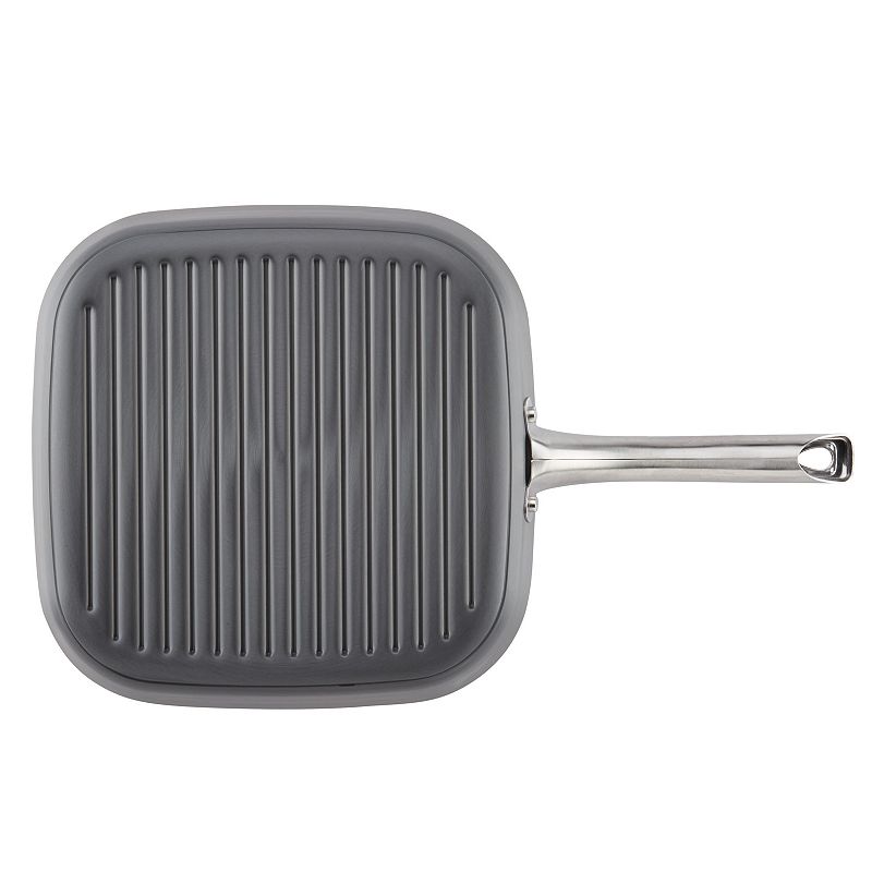 Ayesha Curry Home Collection 11.25-inch Hard-Anodized Aluminum Deep Square Grill Pan