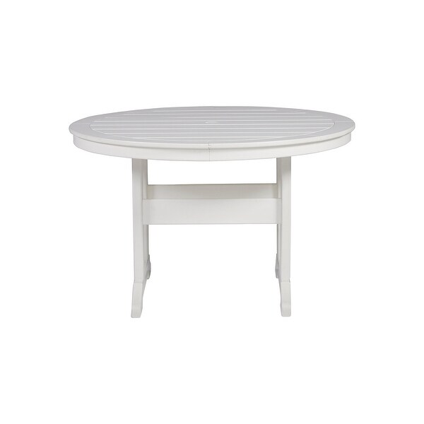 Signature Design by Ashley Crescent Luxe Outdoor Poly All Weather Dining Table