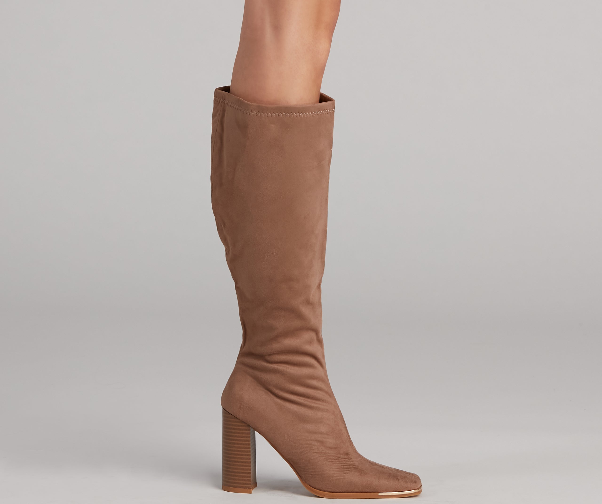 Stylish Day Faux Suede Boots