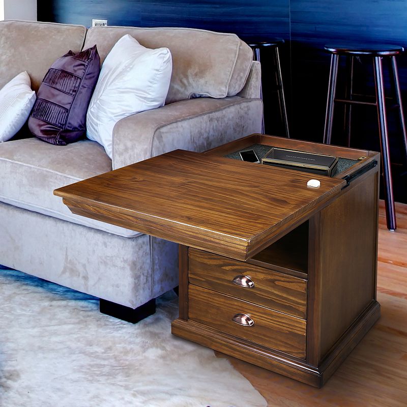 Casual Home Lincoln Nightstand and Concealed Compartment