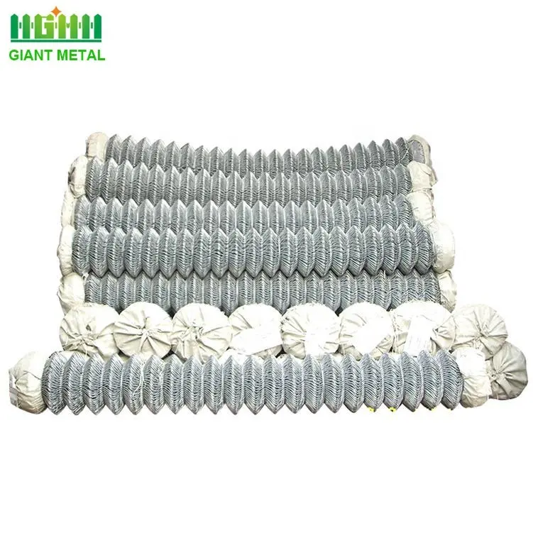 Factory Supply Sustainable 6ft Used Woven Galvanized 50*50mm Chain Link Fence