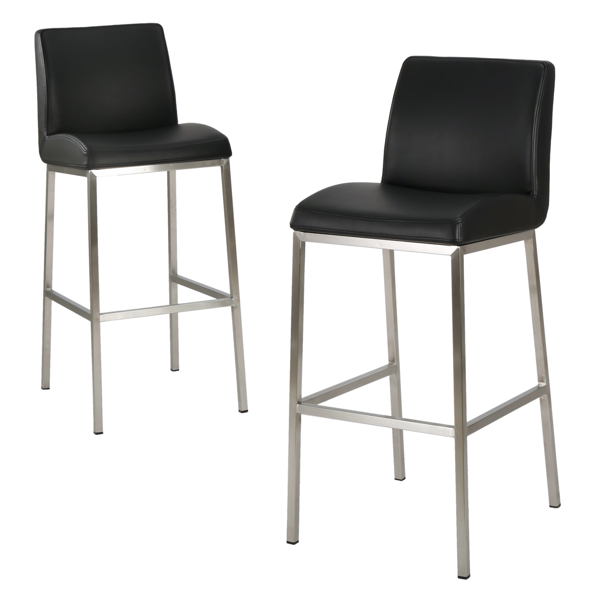 October 30-Inch Bonded Leather Barstool (Set of 2)