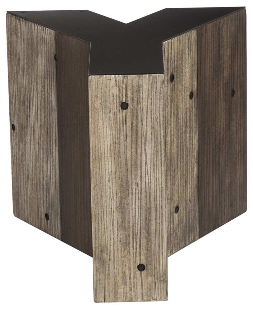 Y Letter Side Table   Industrial   Side Tables And End Tables   by Peachtree Fine Furniture  Houzz