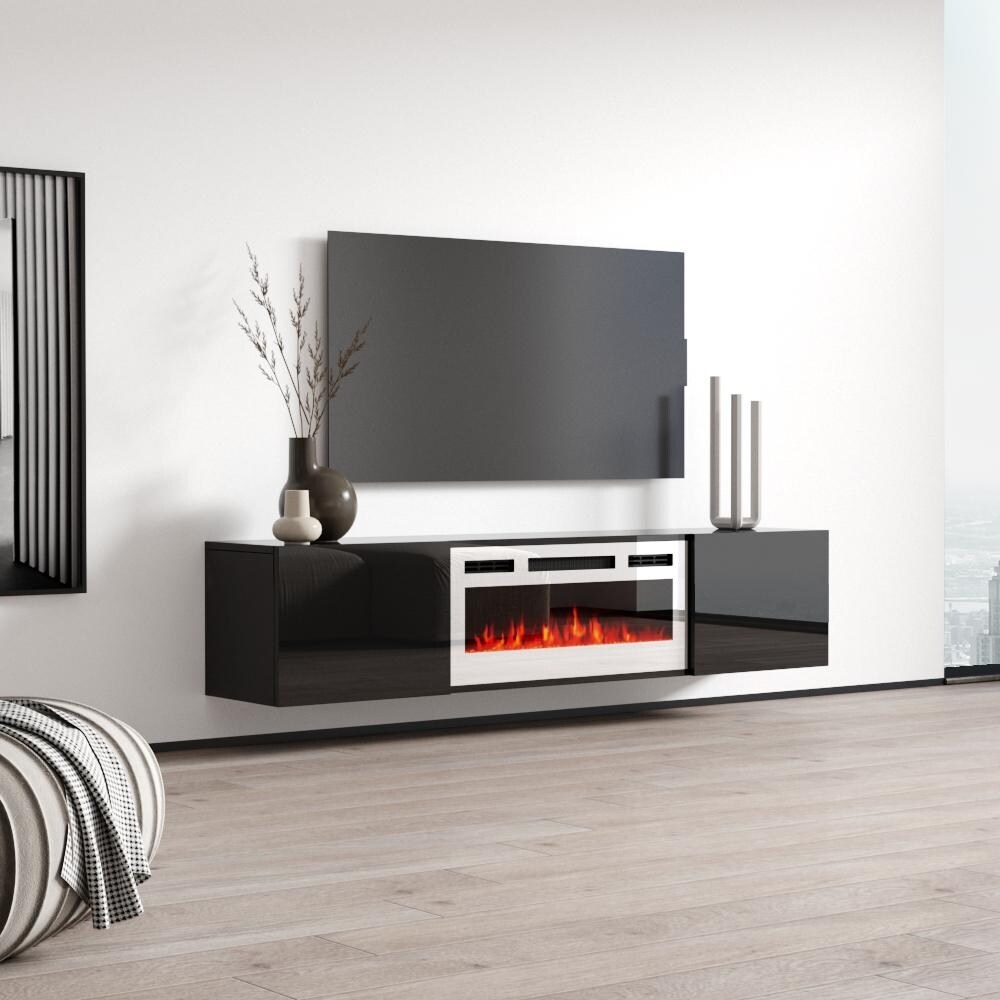 Cali WH EF Wall Mounted Electric Fireplace Modern 72\