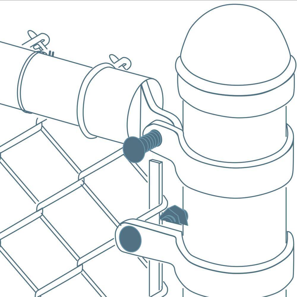 Everbilt 38 in. x 3 in. Galvanized Steel Carriage Bolt with Nut (10-Pack) 328504EB