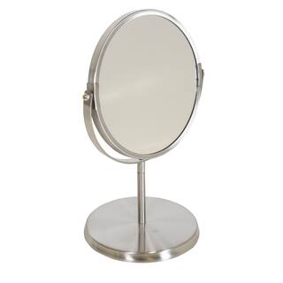 IDESIGN Swivel Mirror in Silver Stainless Steel 01820