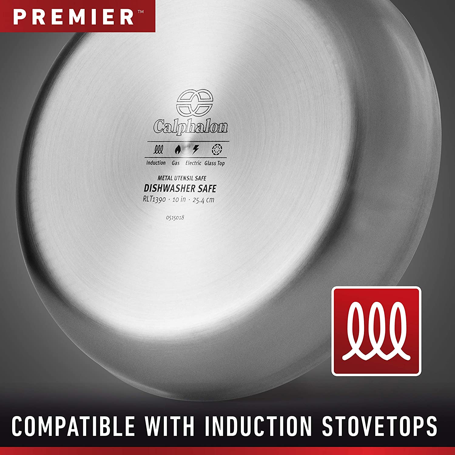 Calphalon Premier Stainless Steel Cookware， 6-Quart Stockpot with Cover