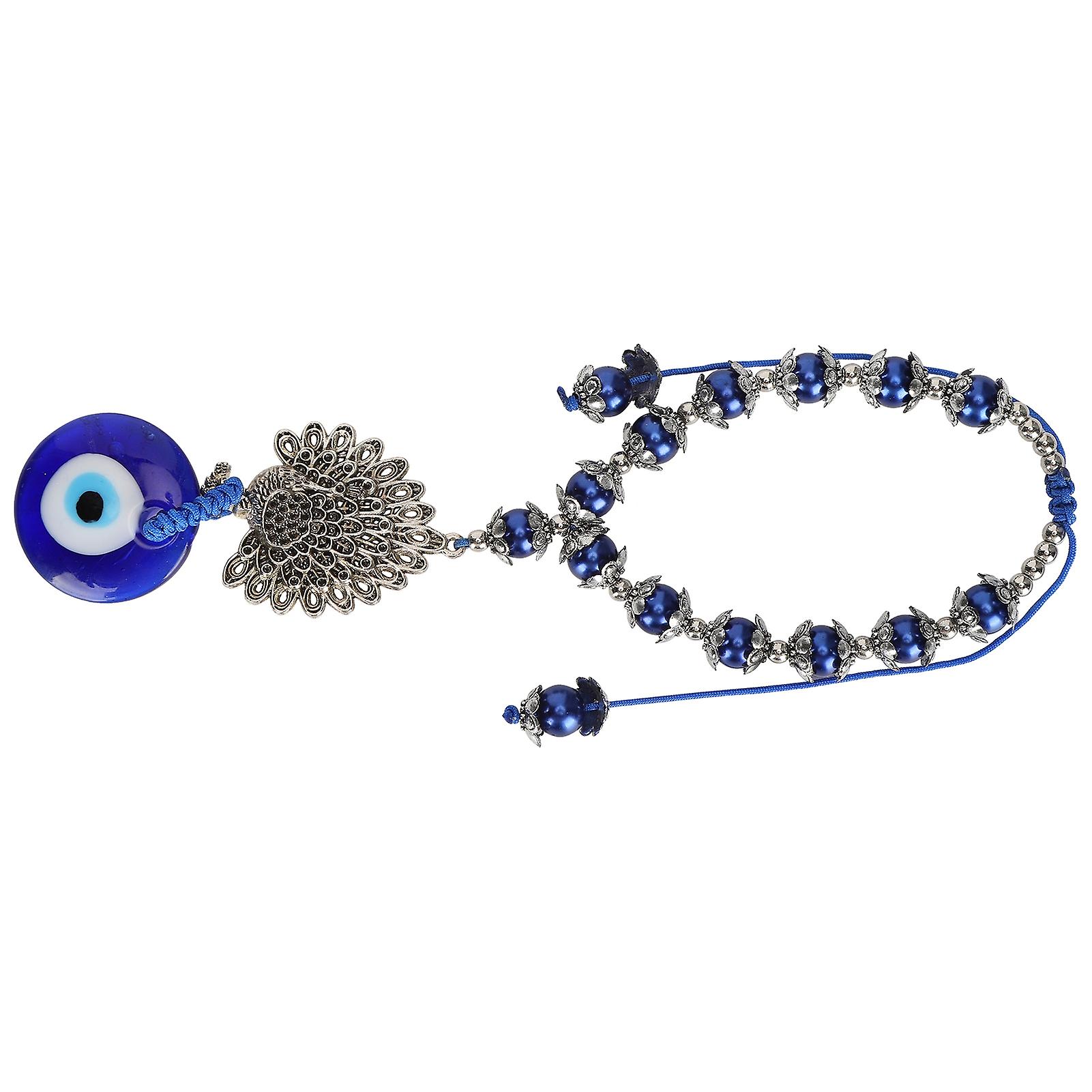 Lucky Eye Bracelet Blue Turkish Amulet Pendant Wall Ornament Jewelry Holiday Gift Craft