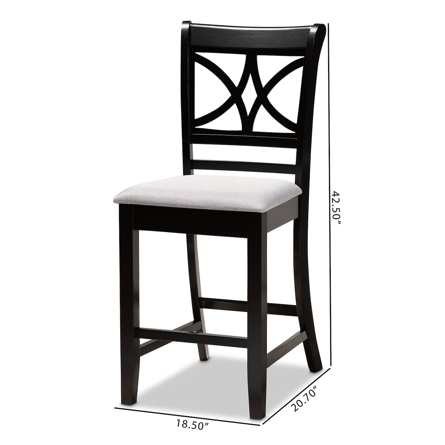 Baxton Studio Chandler Counter Stool 2-piece Set