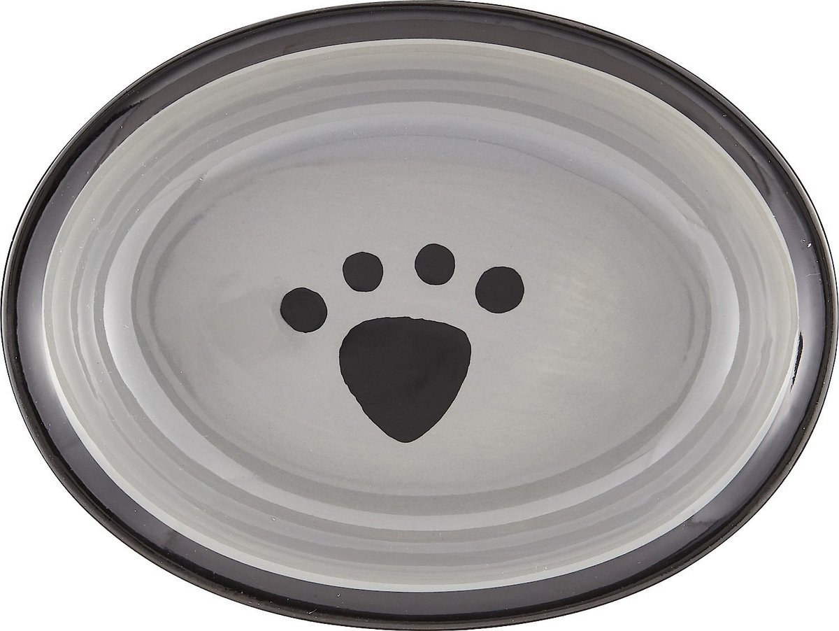 PetRageous Designs Metro Oval Ceramic Dog and Cat Dish