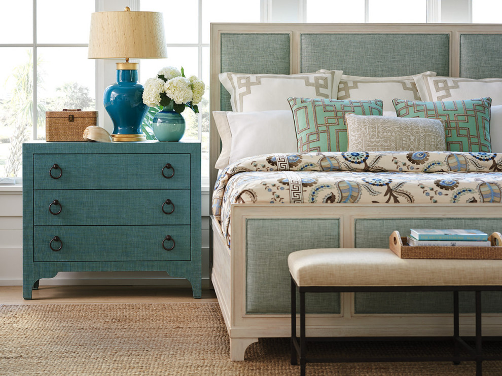 Balboa Island Raffia Hall Chest   Transitional   Accent Chests And Cabinets   by HedgeApple  Houzz