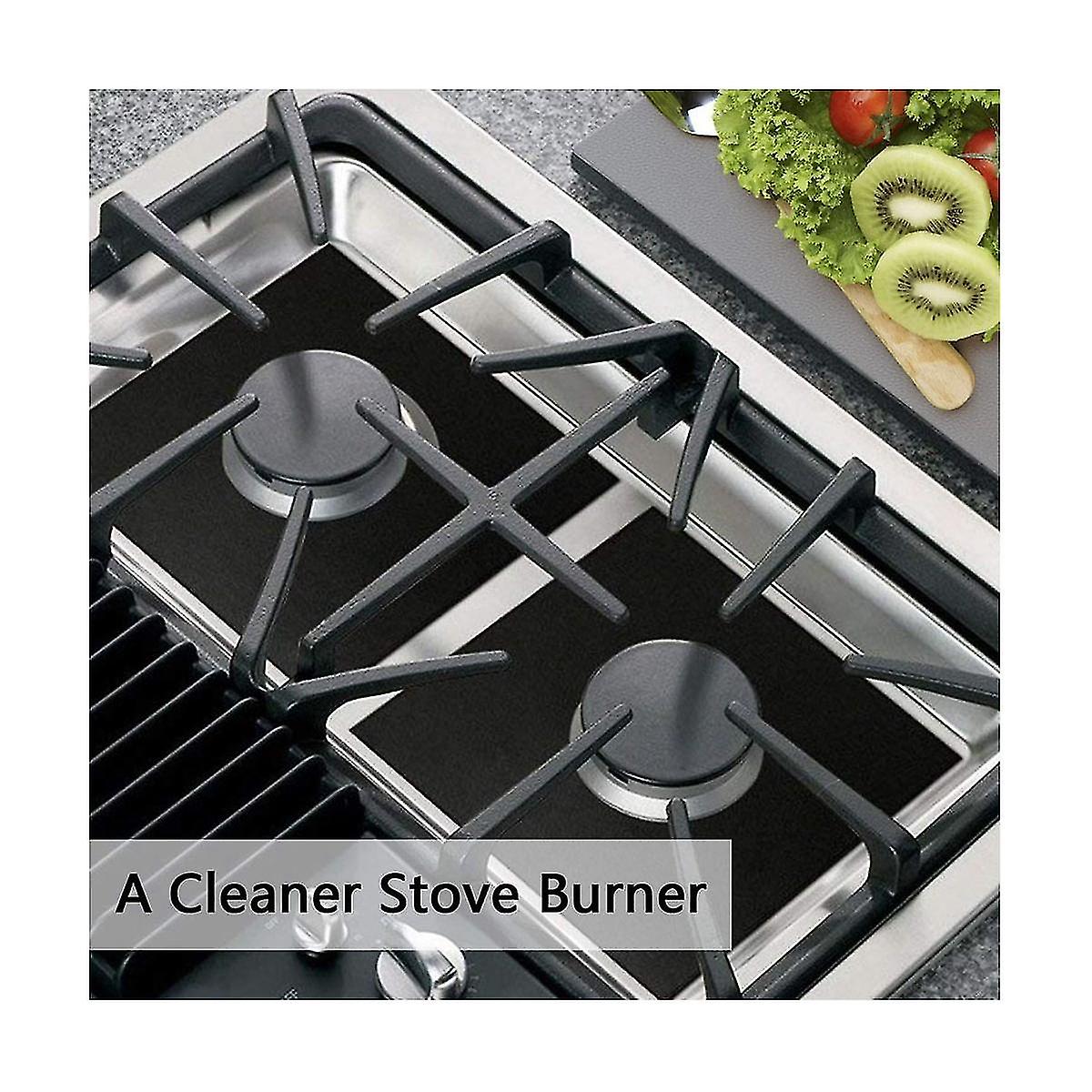 15pcs Gas Stove Protectors Cooker Cover Liner Clean Mat Pad Gas Stove Stovetop Protector，silver