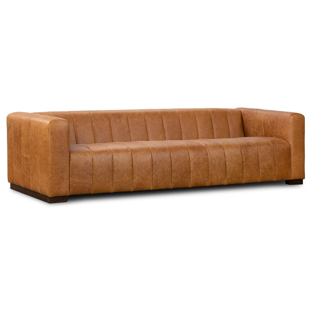 Poly and Bark Canale Sofa   Genuine Italian Leather