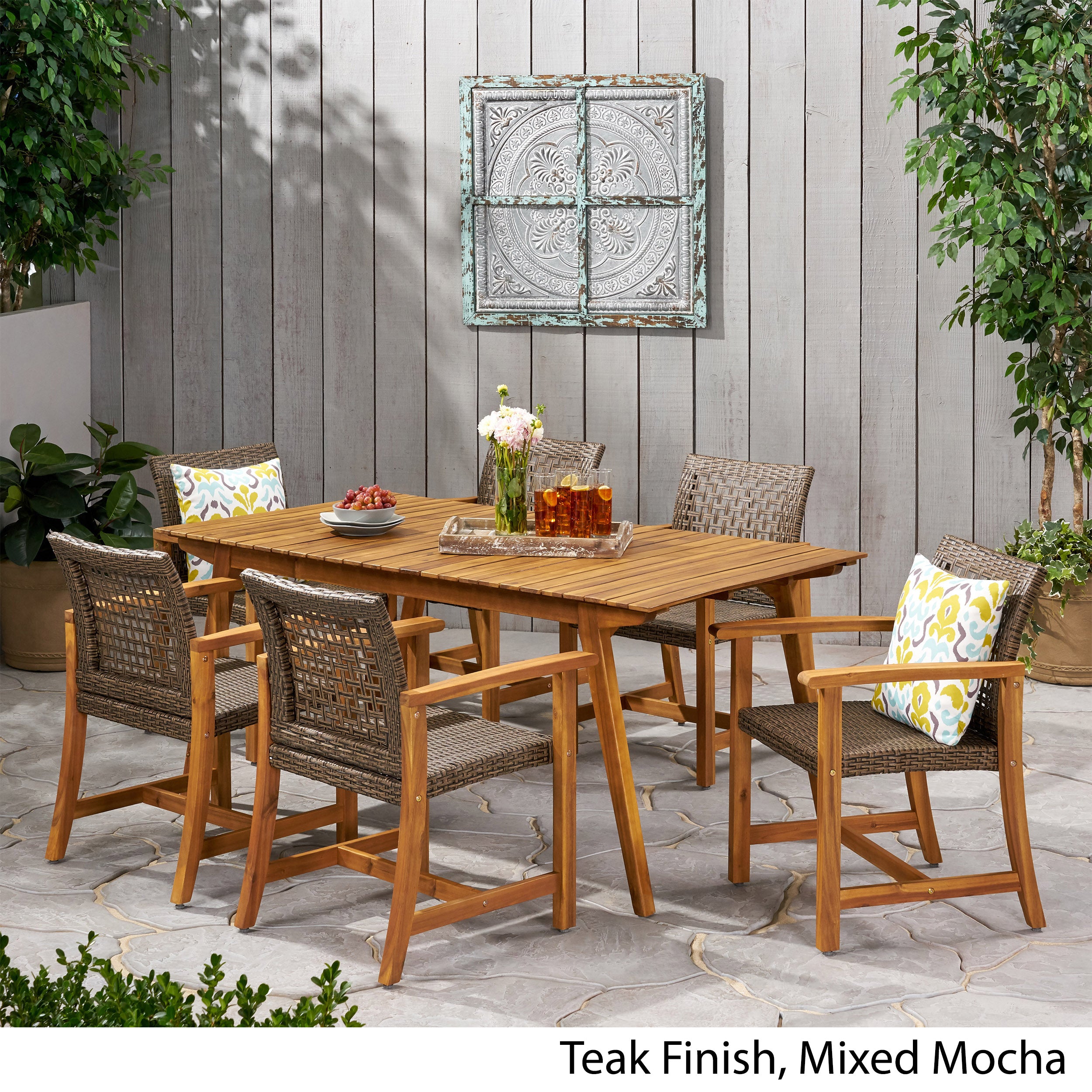 Jovana Outdoor 6 Seater Dining Set