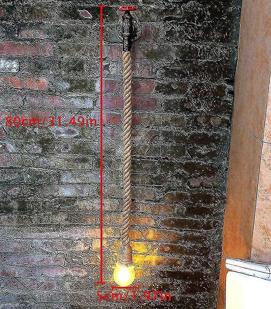 Wall Lamp Hemp Rope Water Pipe Industrial Light Fixture Retro Creative Wall Lamp Lamp E27 Socket Dec