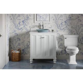 KOHLER Memoirs Stately 2-Piece 1.6 GPF Single Flush Elongated Toilet with AquaPiston Flush Technology in White K-3819-0