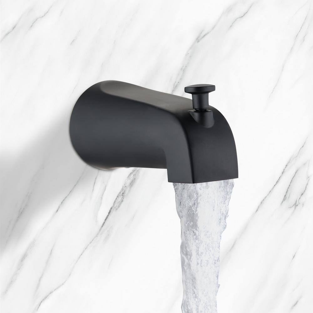 YASINU Single-Handle 1-Spray Tub and Shower Faucet in Matte Black YNA3793-MB