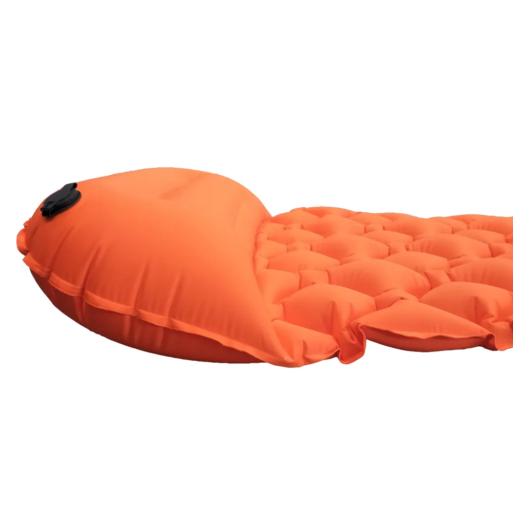 Ultralight waterproof outdoor inflatable mattress with pillow for camping hiking