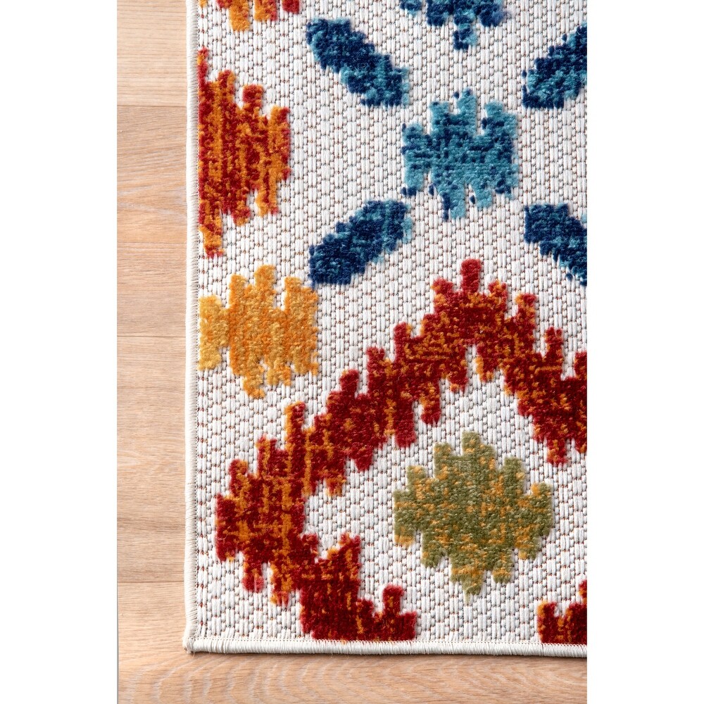 Brooklyn Rug Co Groves Bohemian Casuals Trellis Outdoor Area Rug