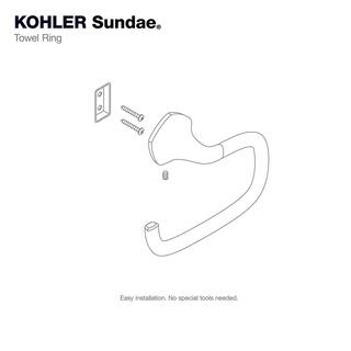 KOHLER Sundae Towel Ring in Matte Black R31061-BL