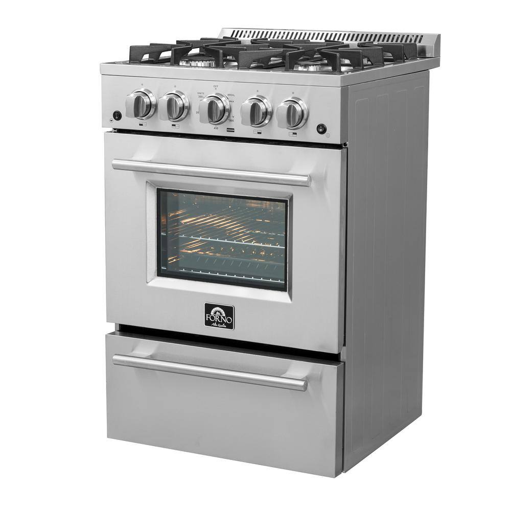 Forno Breno - 24 in. Gas Range 4 Sealed Burners FFSGS6272-24