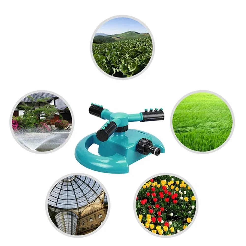 XINGQIU new arrival Watering Head Garden Supplies Lawn Sprinkler Water Durable Rotary Three Arm Water Sprinkler