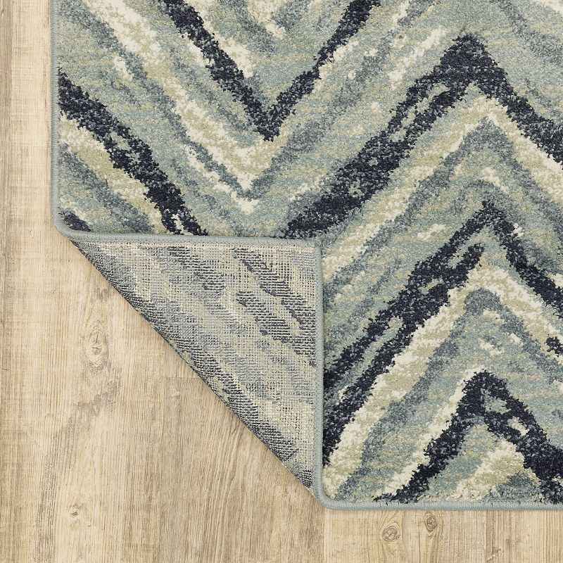 StyleHaven Salinas Industrial Chevron Area Rug