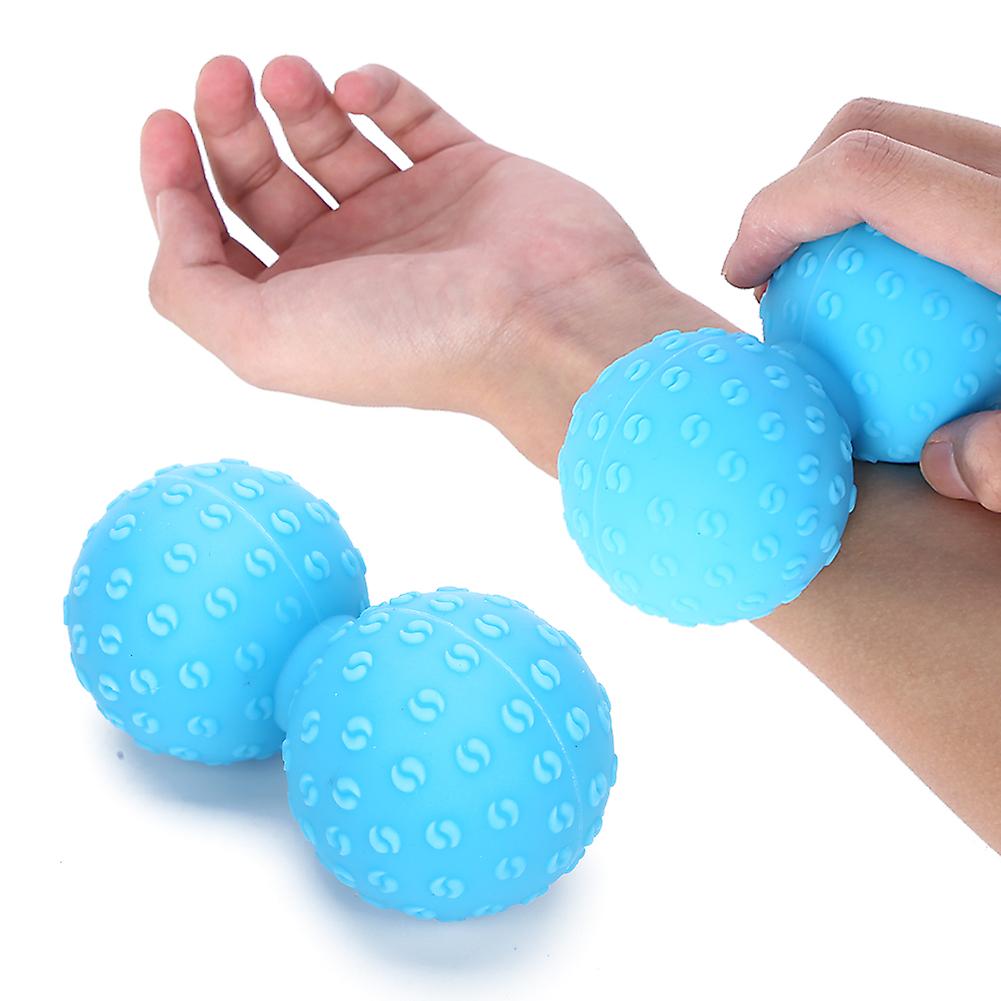 Double Massage Ball Leg Back Shoulder Muscle Release Deep Tissue Massage Yoga Gym Fitness Ballblue