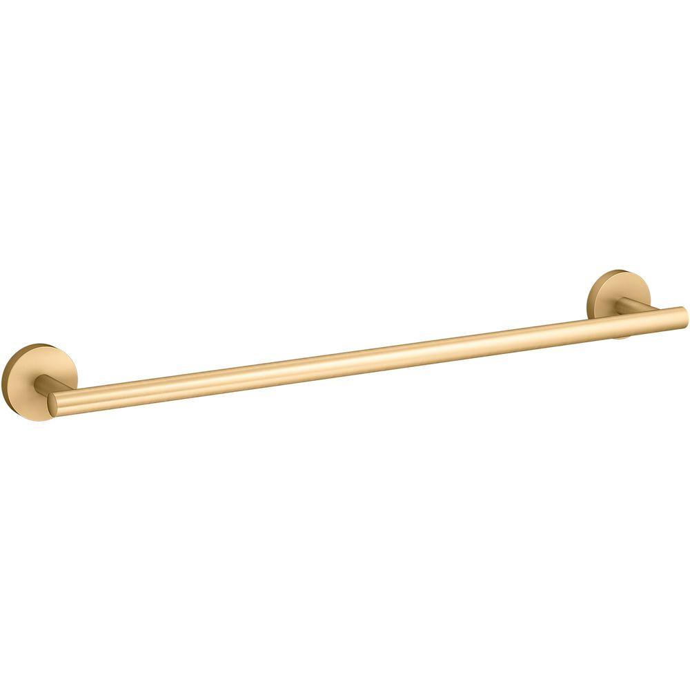 KOHLER Elate 18 in. Towel Bar in Vibrant Brushed Moderne Brass 27286-2MB