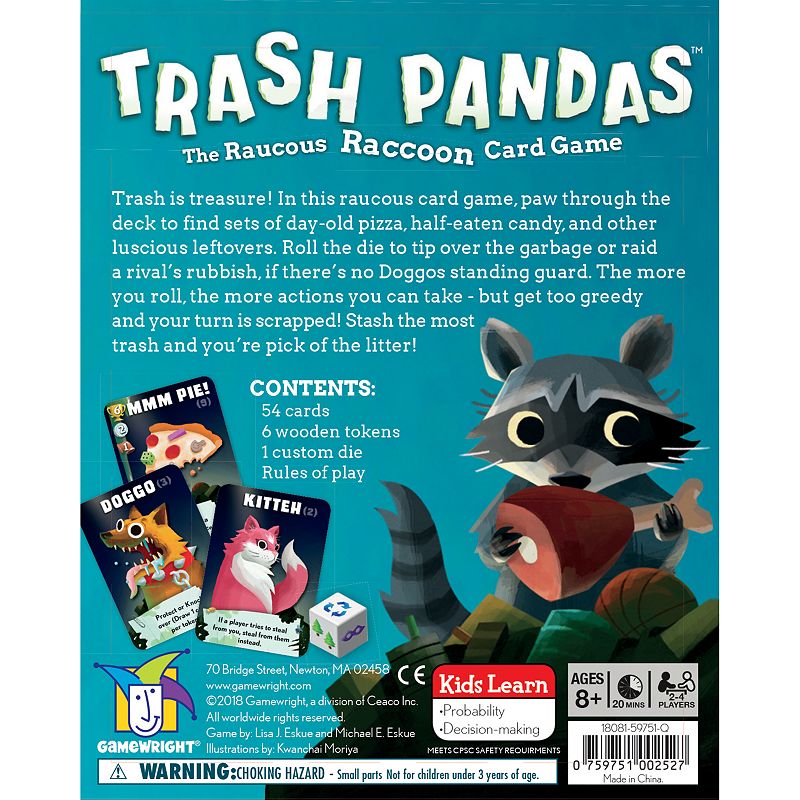 Ceaco Trash Pandas Card Game