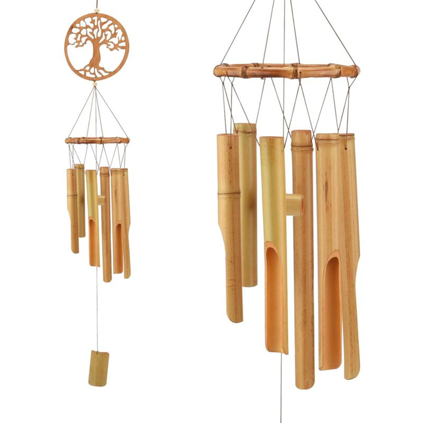 Yaoping Outdoor Wind Chime， 34.5 inch Handmade Wall Hanging Music Windchime with Deep Tone Clearance Gifts for Garden Indoor Outdoor