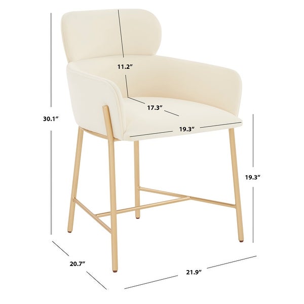 SAFAVIEH Couture Charlize Dining Chair - 22 IN W x 21 IN D x 30 IN H