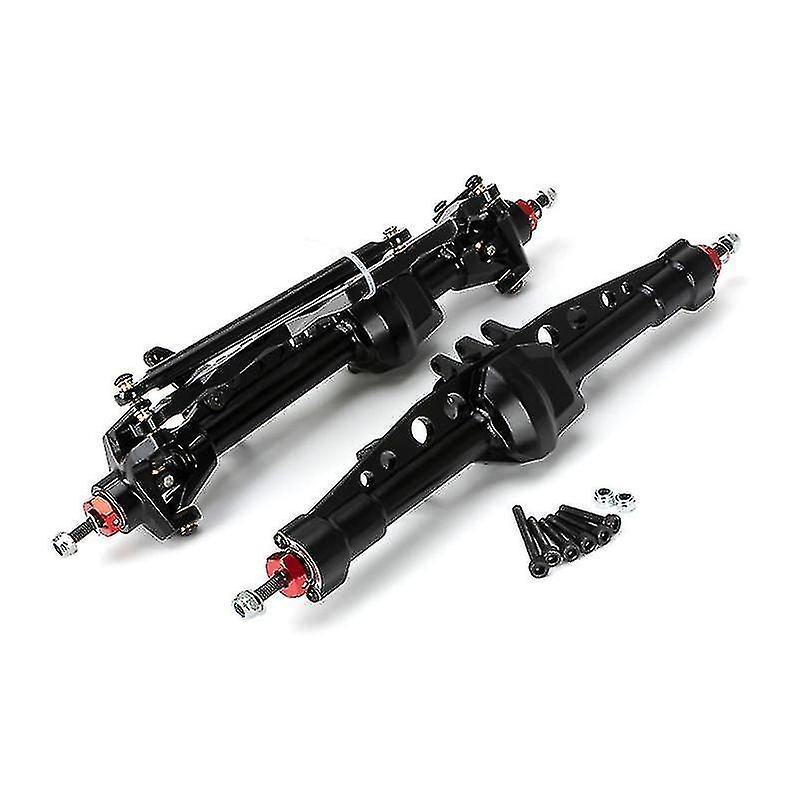 Rc Car Cnc Metal Front And Rear Axle Set For Axial Scx10 Iii Axi03007 1/10 Rc Crawler Car Upgrades