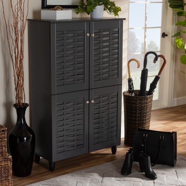 Contemporary Shoe Storage Cabinet - - 26396255