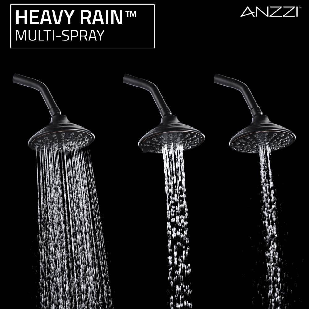 ANZZI Mesto Series 1Handle 2Spray Tub and Shower Faucet in Oil Rubbed Bronze