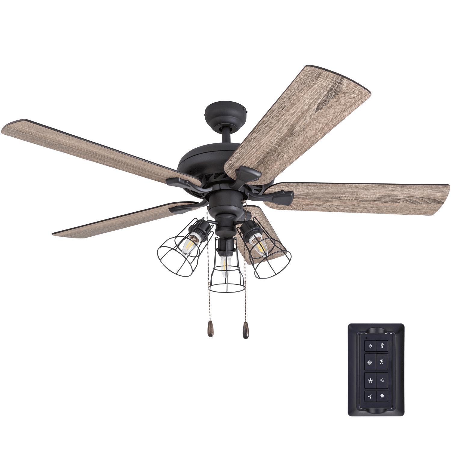 52 Prominence Home Lincoln Woods Aged Bronze Ceiling Fan