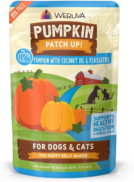 Weruva Pumpkin Patch Up! Pumpkin With Coconut Oil and Flaxseeds Dog and Cat Wet Food Supplement