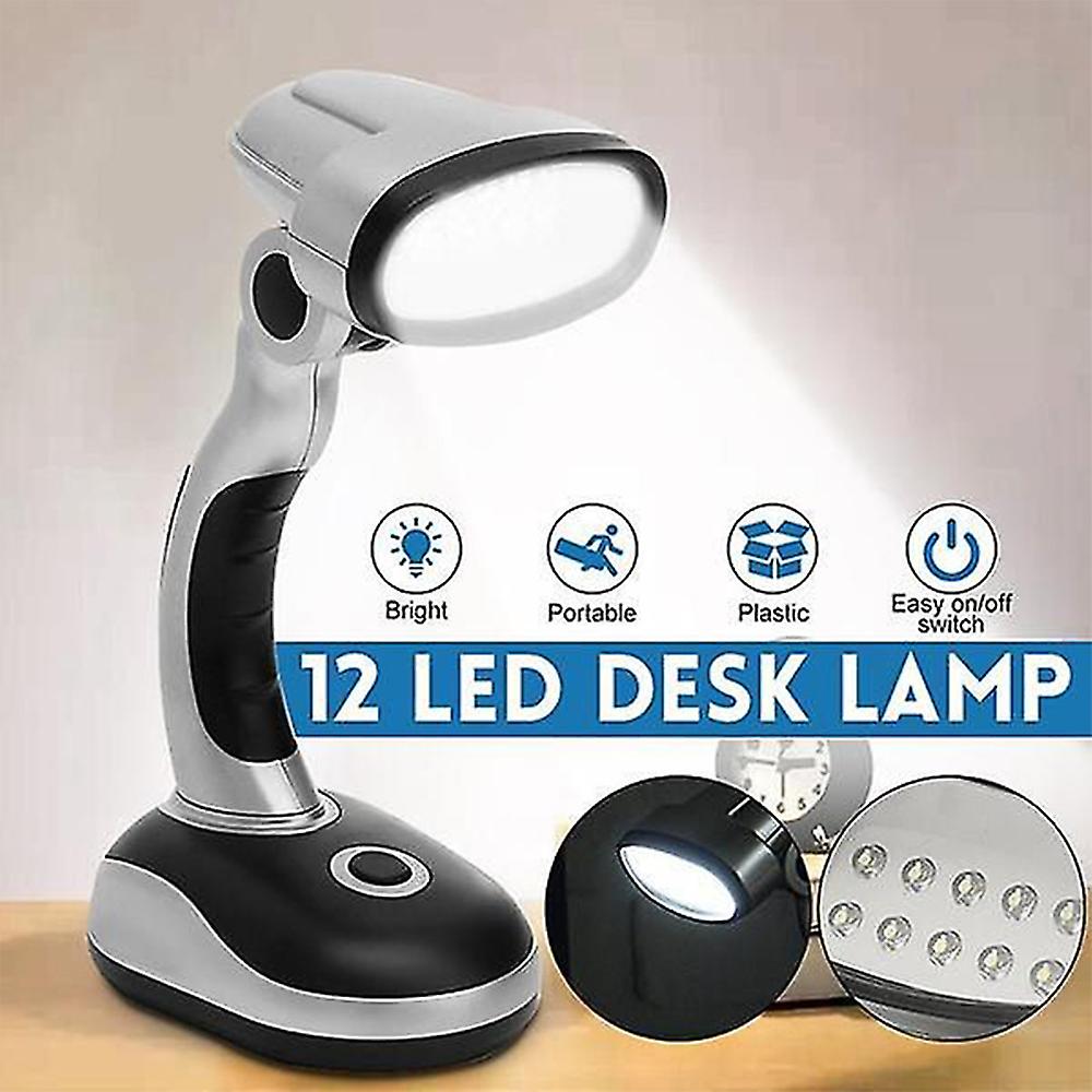 Portable Bright Desk Lamp 12 Led Home