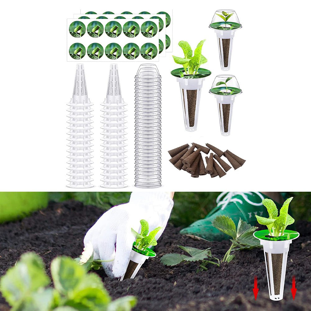 For Aerogarden Plant-Hydroponics Soilless Grow Sponges+Planting Basket Kit